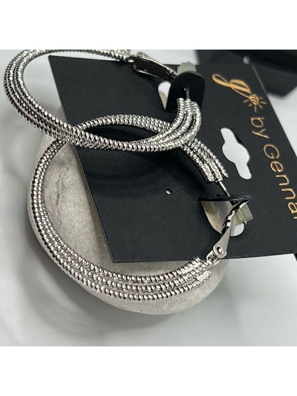 G by Gennaro Earrings Silver Hoops